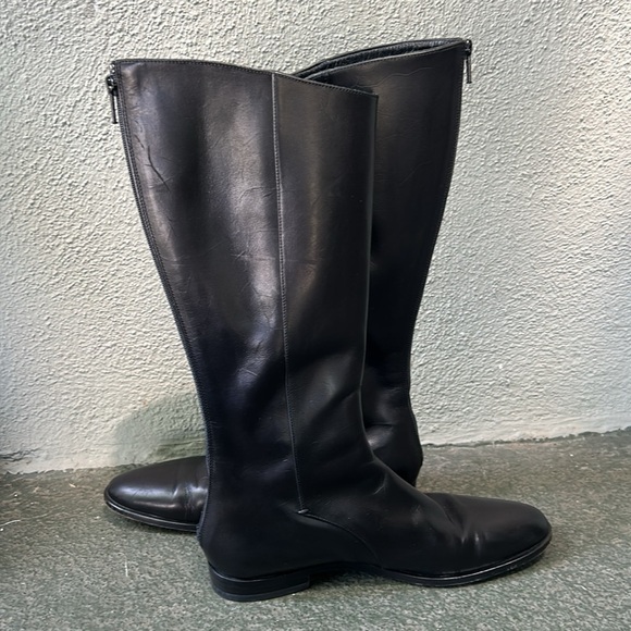 Helmut Lang Luxury Leather Riding Boots Quiet Luxury Classic Equestrian Sz 7.5 - Picture 5 of 9